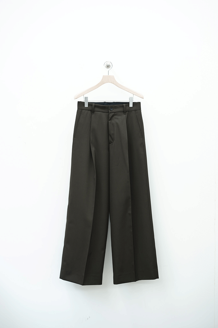 stein EXTRA WIDE TROUSERS / MILITARY KHAKI   Unlimited lounge