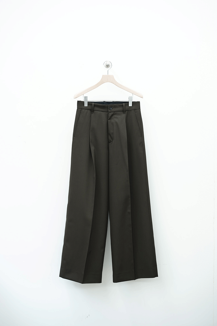 stein EXTRA WIDE TROUSERS / MILITARY KHAKI