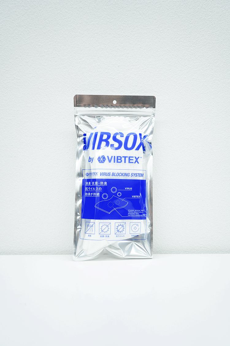 VIBSOX RIB SOCKS / WHITE