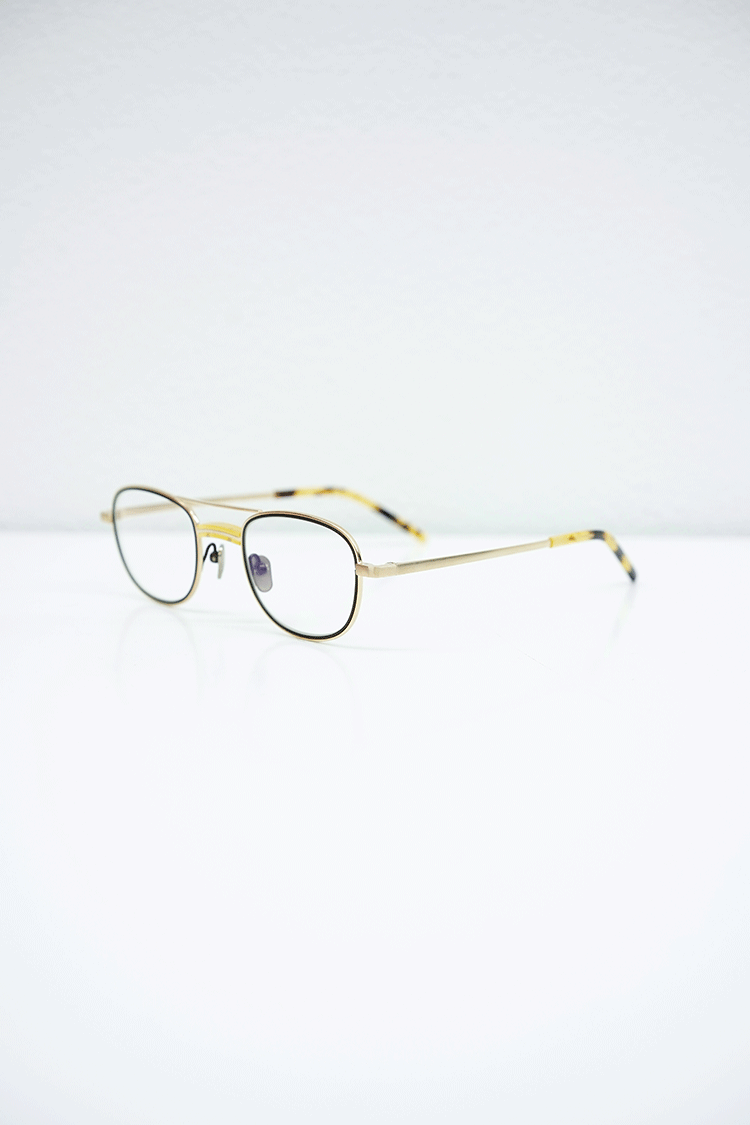 kearny james (yellow×gold / clear or gray lens)