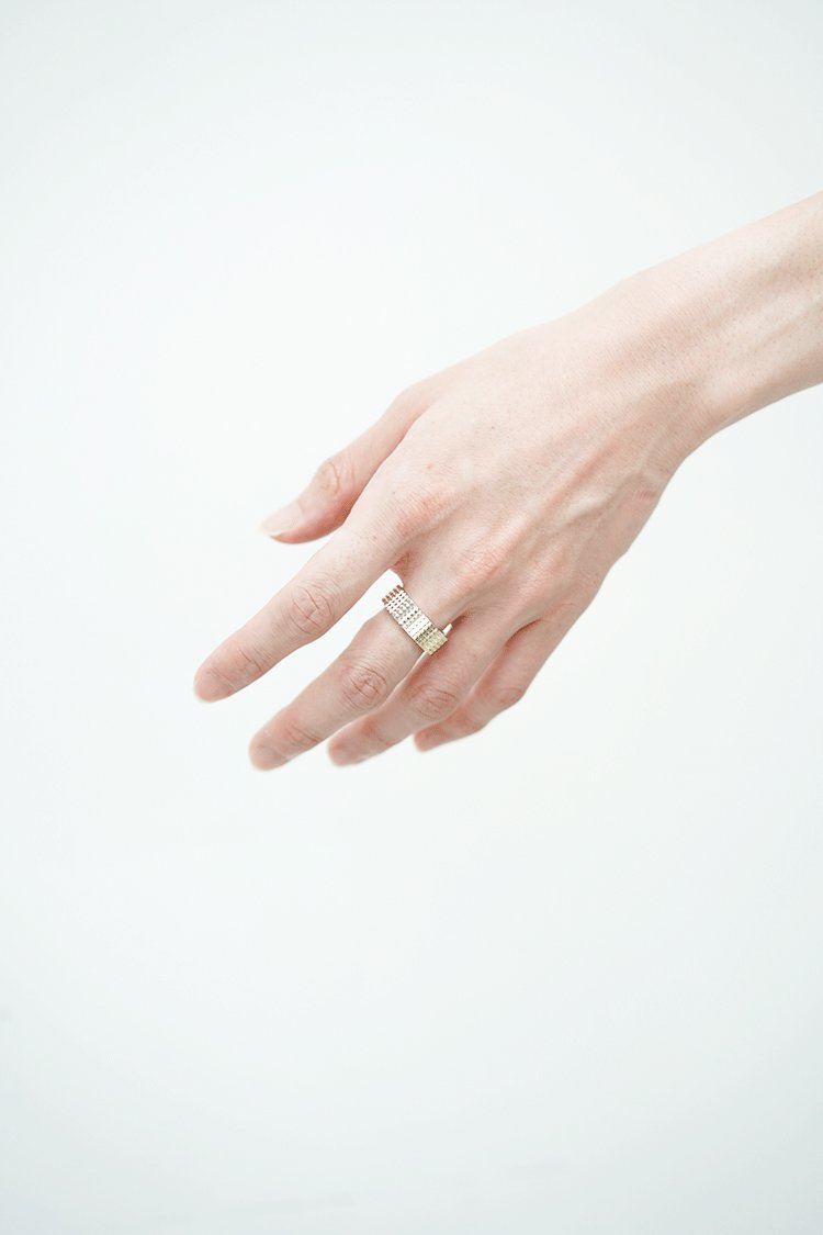 LE GRAMME pyramid ring 11g