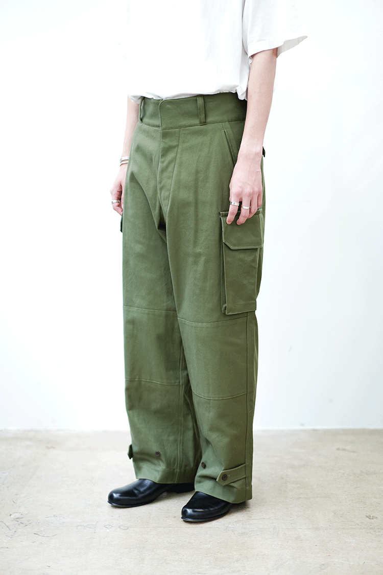 blurhmsROOTSTOCK Cotton Serge 47 Pants / olive - Unlimited lounge 