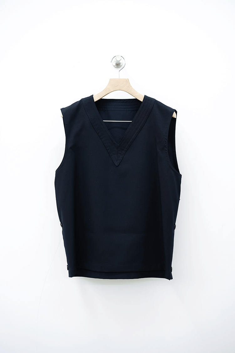 RAINMAKER PULL OVER KARATE VEST / NAVY - Unlimited lounge RAINMAKER PULL OVER KARATE VEST / NAVY - Unlimited lounge