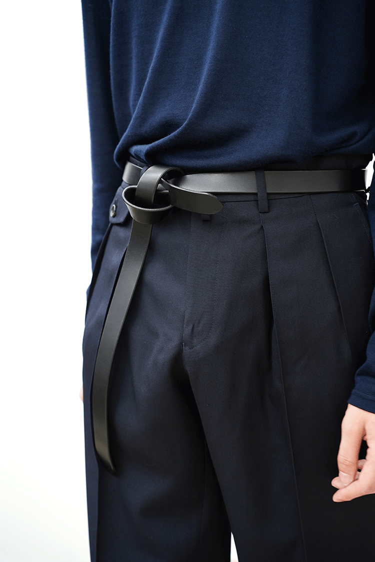 RAINMAKER KNOTTED BELT / BLACK