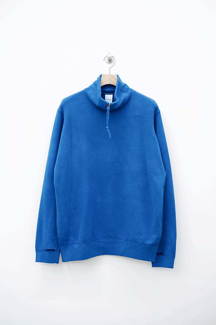 Product High Neck Zip / BLUE - Unlimited lounge | ONLINESTORE