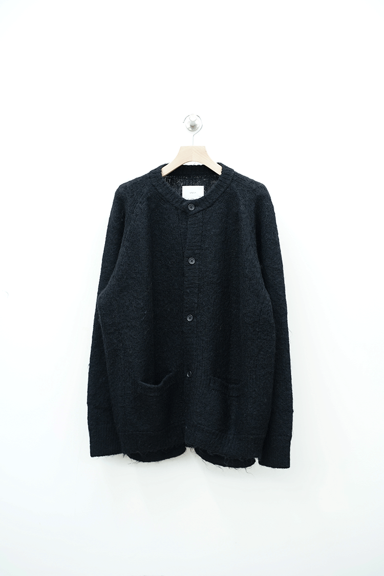 stein KID MOHAIR KNIT CARDIGAN / BLACK - Unlimited lounge