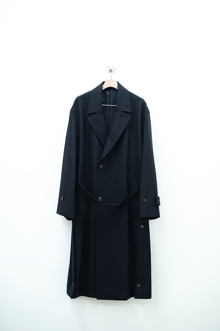 stein OVERSIZED LAYERD SINGLE COAT / DARK NAVY