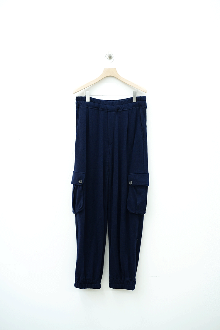 INSCRIRE Wool Military Pants / NAVY