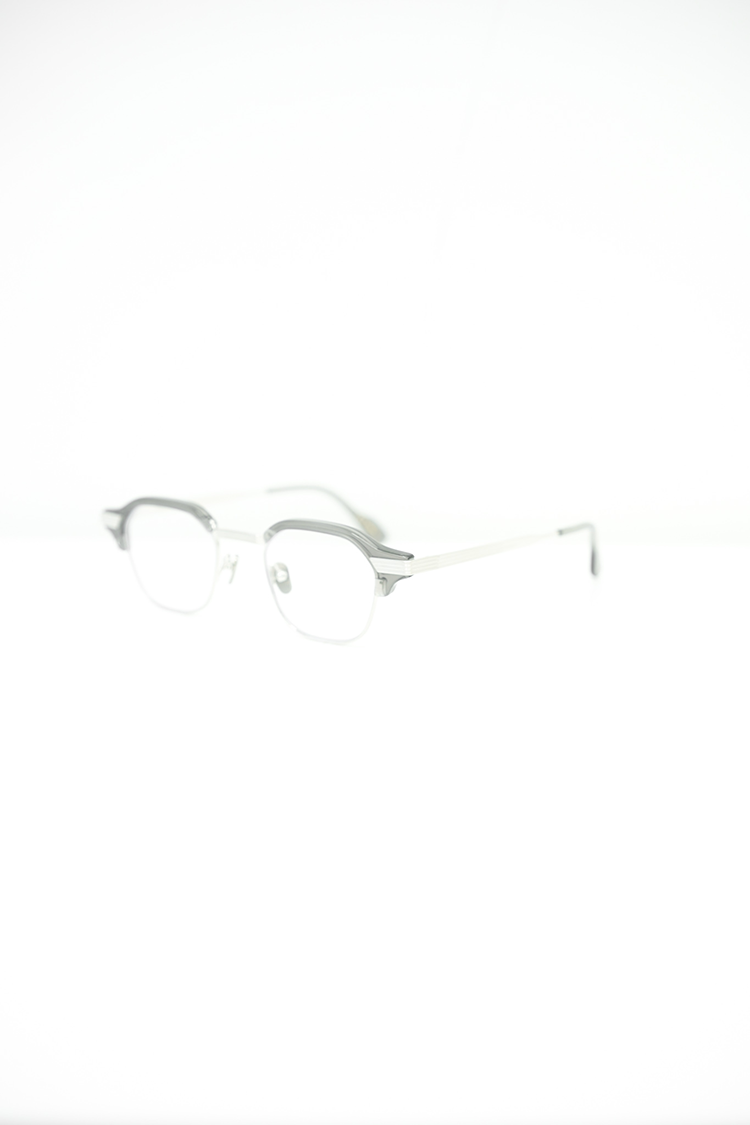 kearny tommy (clear gray×silver / clear or yellow lens)