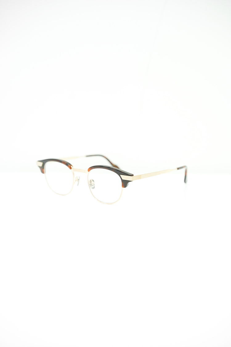 kearny keith (chocolate demi×gold / clear or yellow lens)