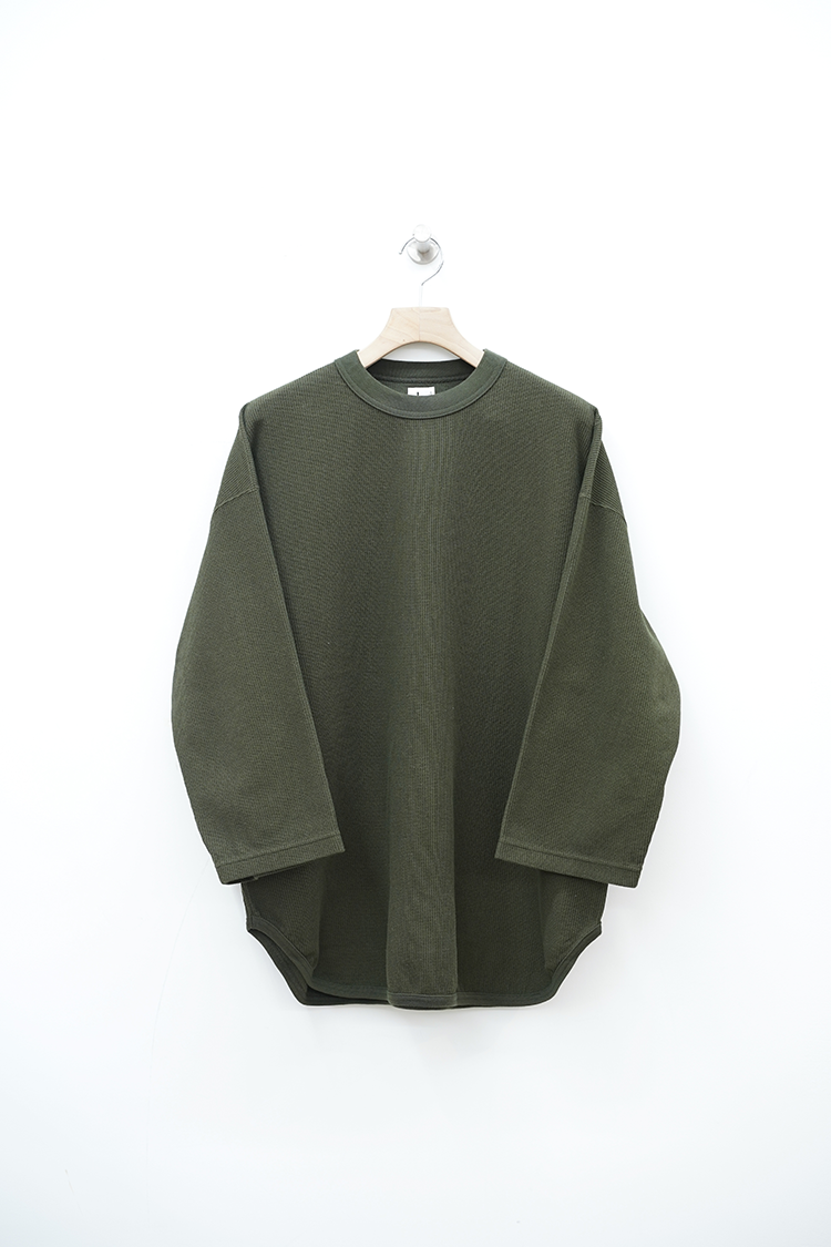 blurhmsROOTSTOCK Rough&Smooth Thermal Baseball Tee / Olive