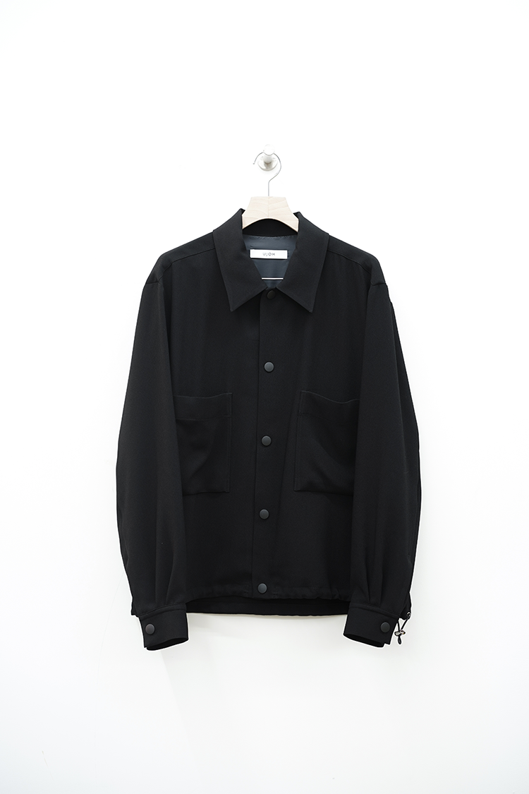 UJOH Drawcord Shirt / BLACK