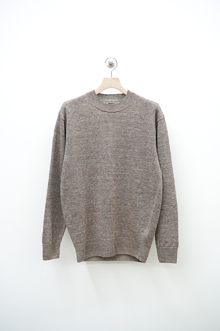 BATONER(バトナー) WASHED HIGH COUNT LINEN CRE NECK 公式通販