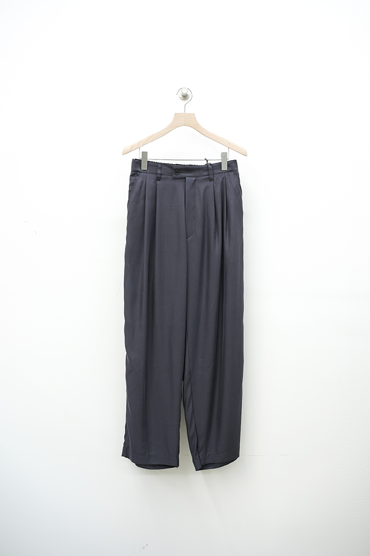 stein CUPRO WIDE EASY TROUSERS / CHACOAL