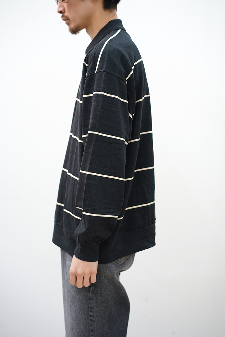 blurhms(ブラームス) C/NAPP Border Collarless Half-Zip 公式通販