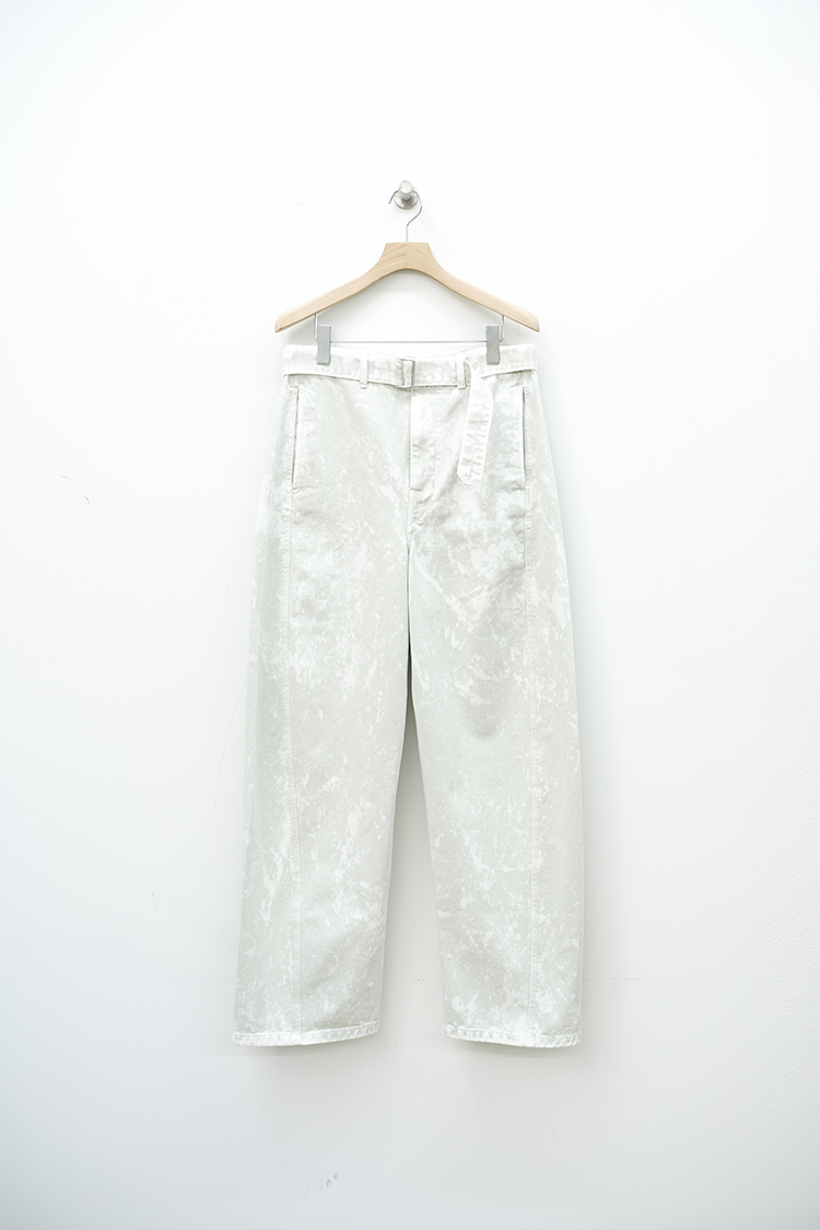LEMAIRE TWISTED BELTED PANTS / SNOW PELIC
