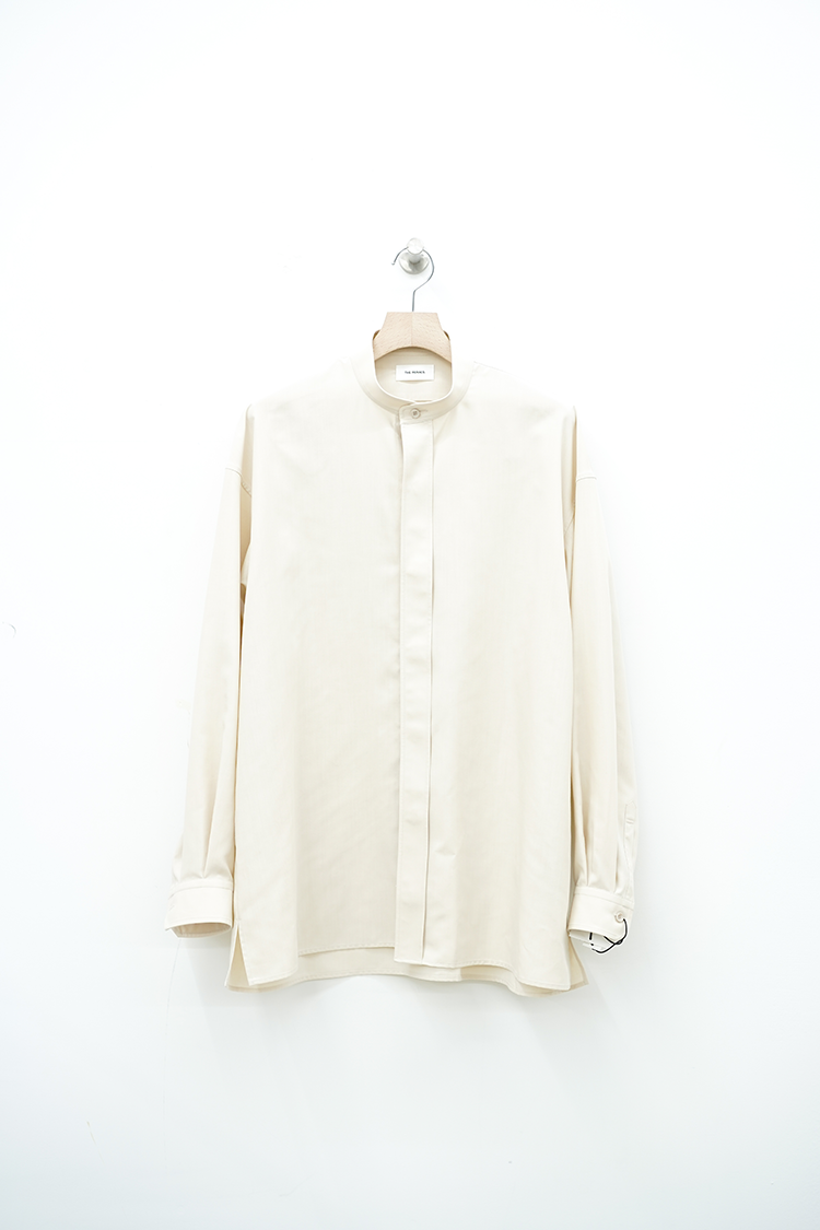 THE RERACS THE BAND COLLAR SHIRT / ECRUGE