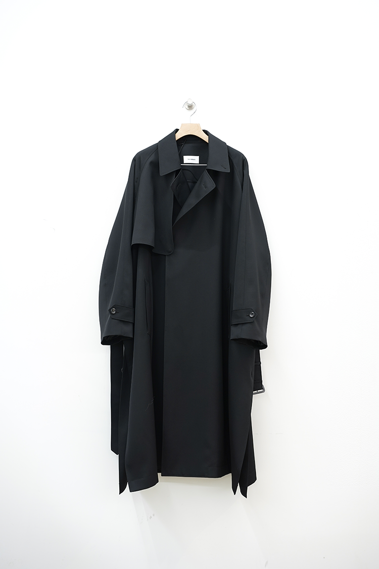 THE RERACS THE TRENCH PONCHO / BLACK