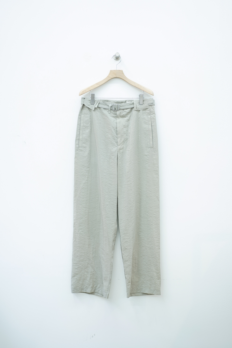 LEMAIRE SEAMLESS BELTED PANTS / LIGHT MISTY GREY