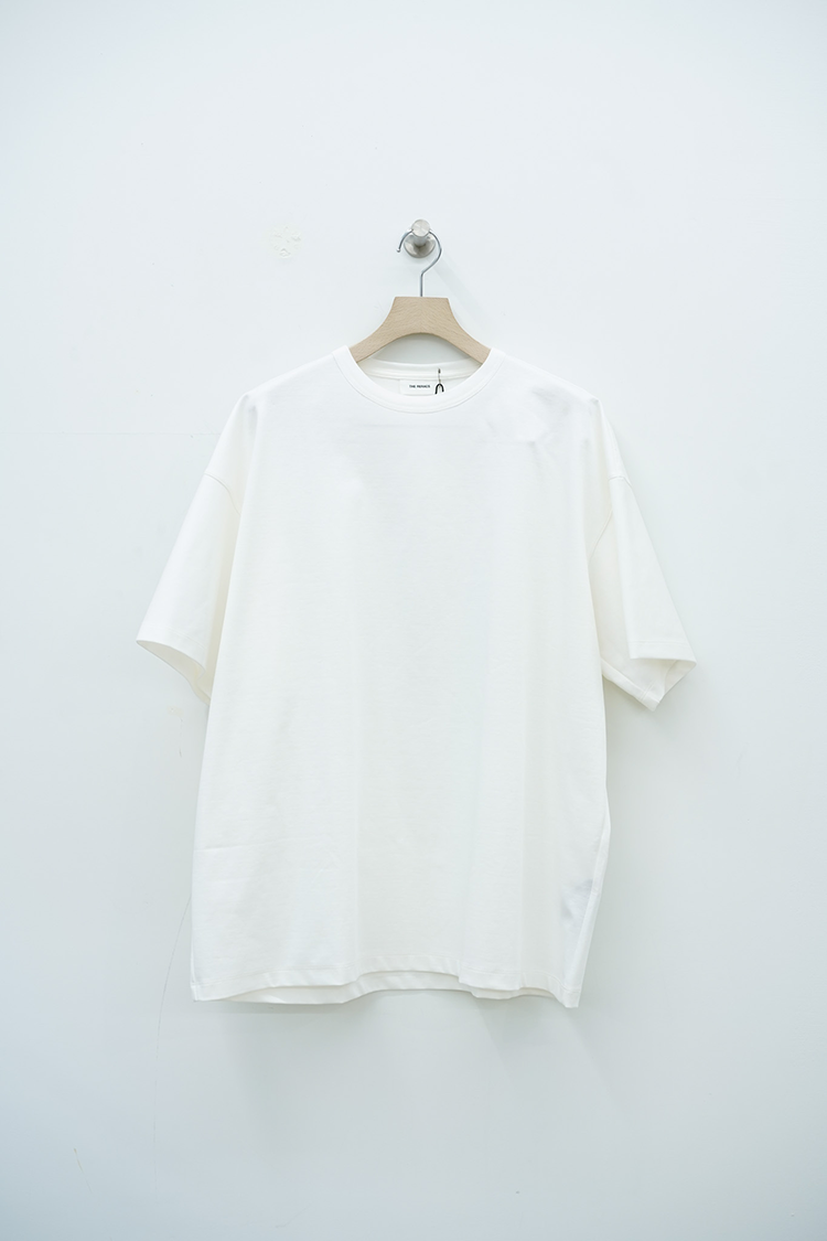 THE RERACS THE SUPER OVER SIZE T-SHIRT / WHITE
