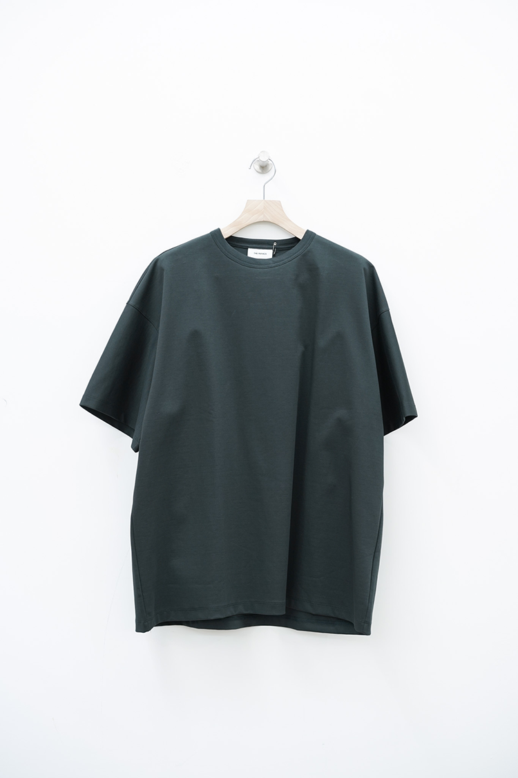 THE RERACS THE SUPER OVER SIZE T-SHIRT / DARK GREEN