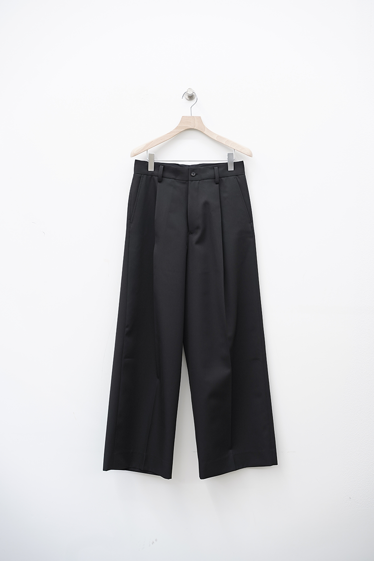ssstein EXTRA WIDE TROUSERS / DARK CHARCOAL
