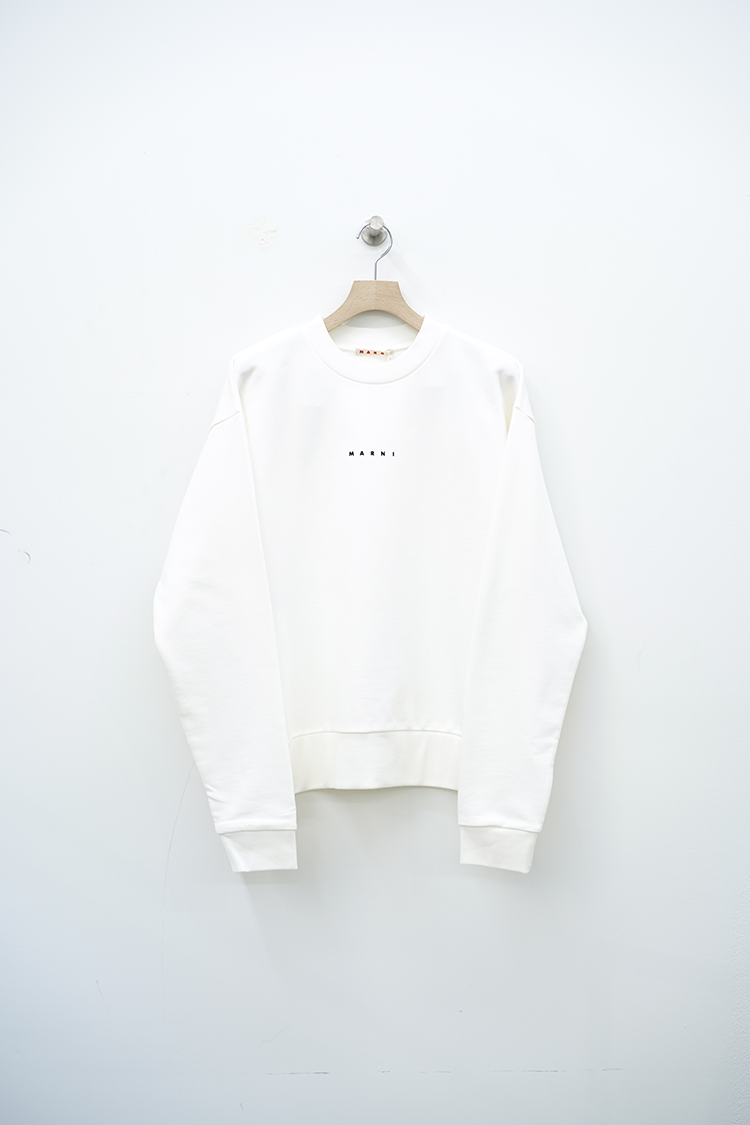 MARNI Organic Cotton Sweatershirt / WHITE