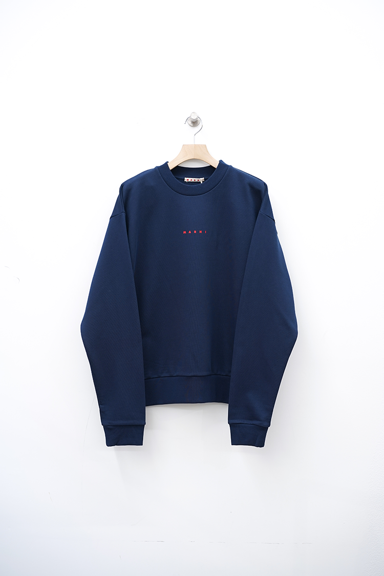 MARNI Organic Cotton Sweatershirt / NAVY