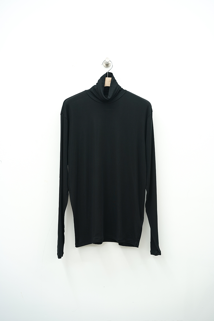 08sircus Stretch jersey super high neck / black