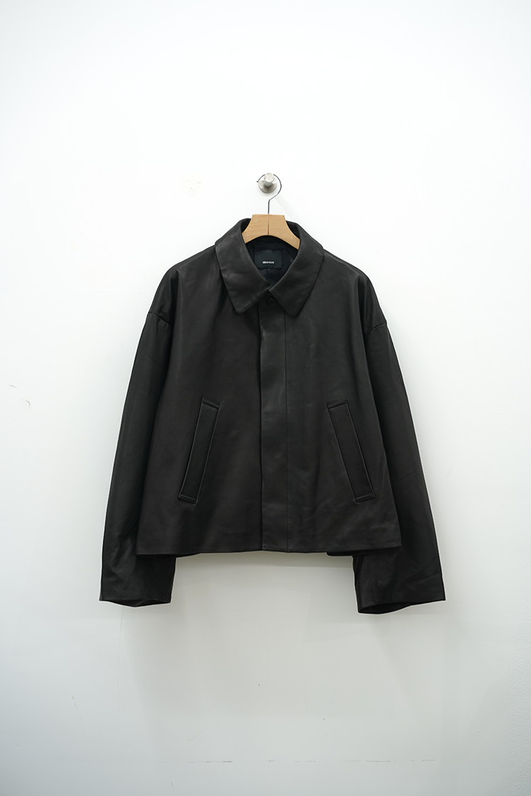 08sircus Lamb leather coverall / black