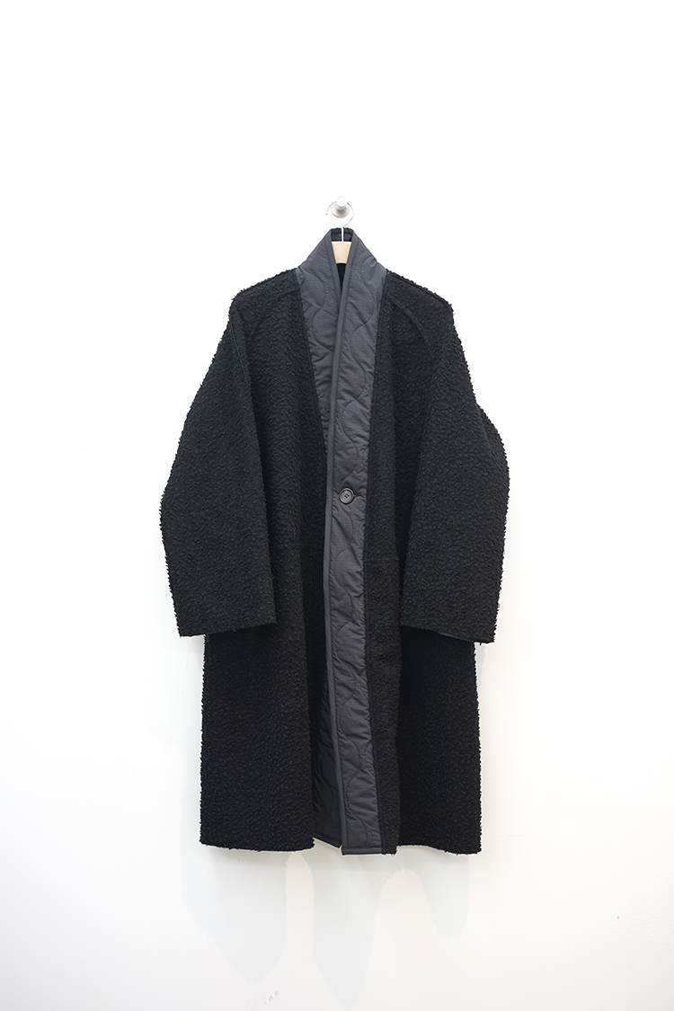 RAINMAKER FUNCTION BOA ORIENTAL COAT / BLACK