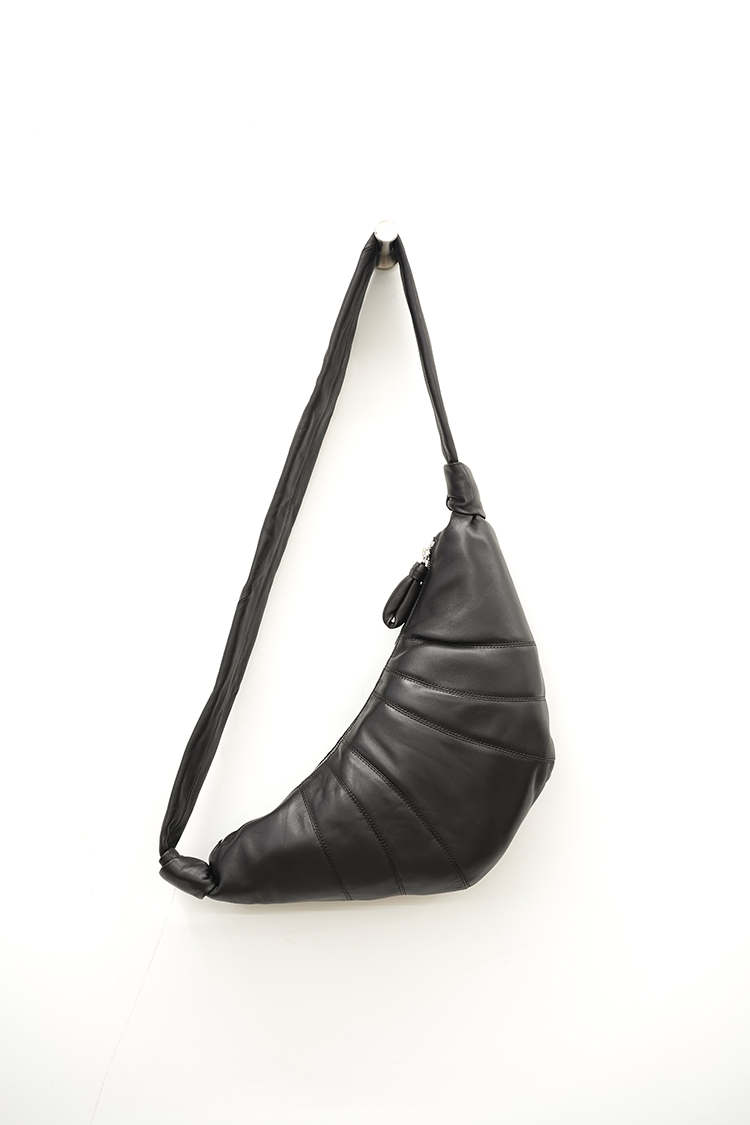 LEMAIRE MEDIUM CROISSANT BAG / DARK CHOCOLATE