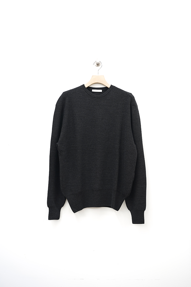 LEMAIRE CREW NECK JUMPER / ANTHRACITE