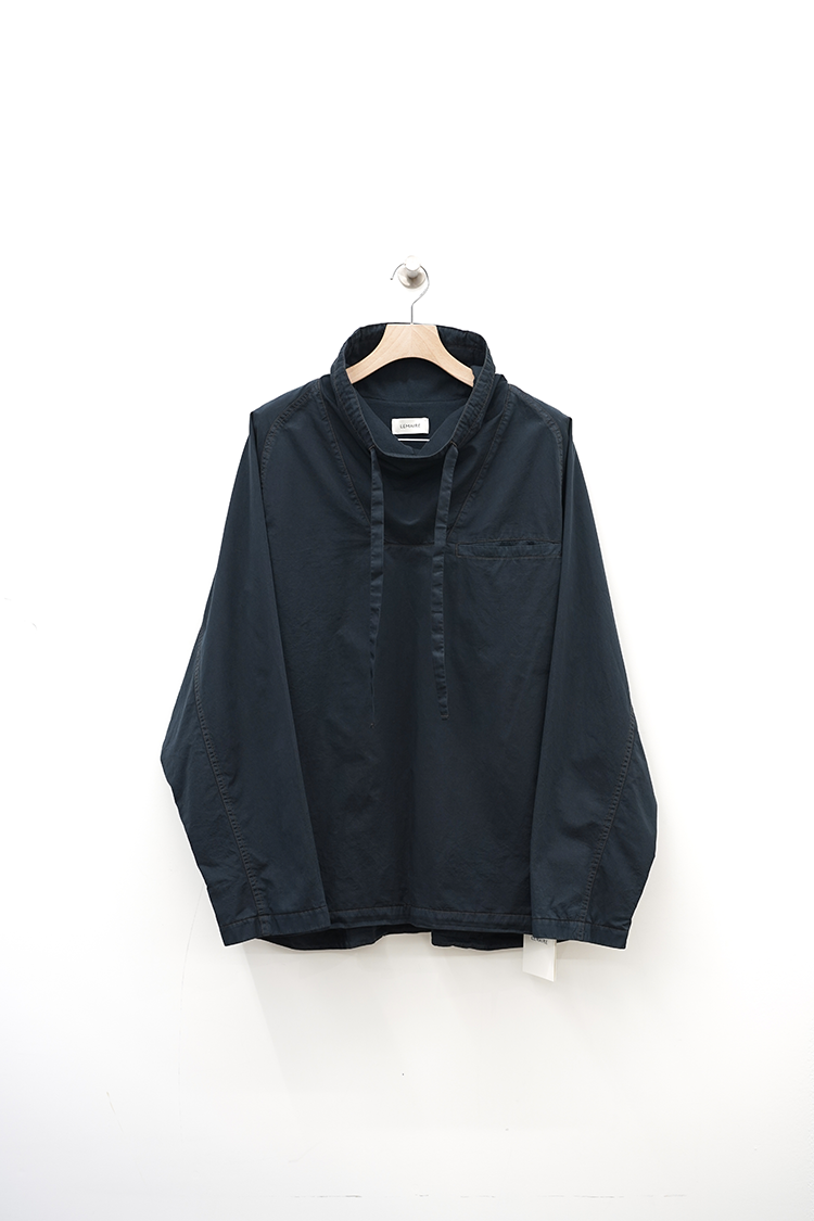 LEMAIRE FUNNEL NECK VAREUSE / ASH BLACK