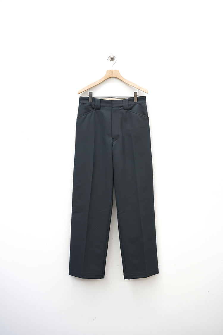 LEMAIRE STRAIGHT PANTS / DARK GREY