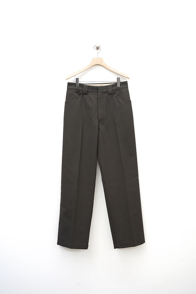 LEMAIRE STRAIGHT PANTS / DARK BROWN