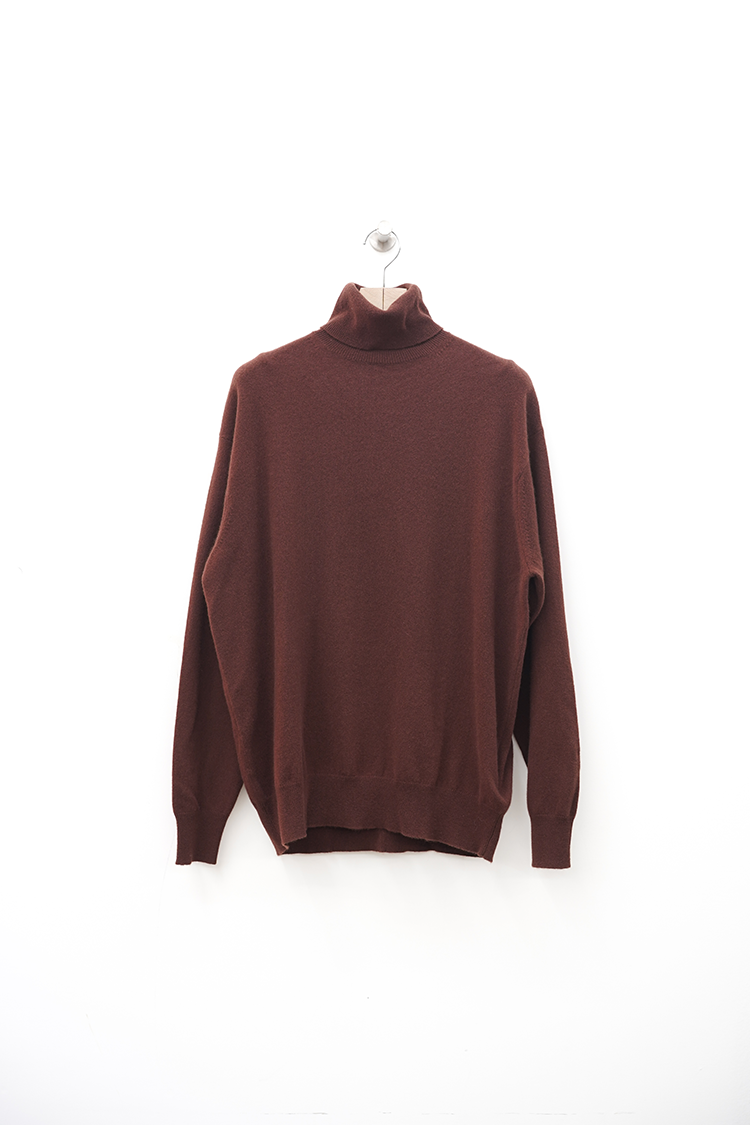 INSCRIRE Cashmere Loose Fit T/N / BROWN