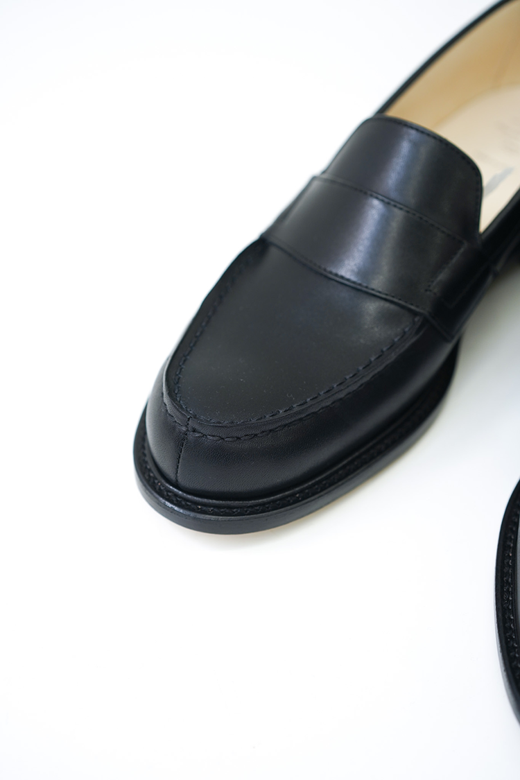 foot the coacher LOAFER (LEATHER SOLE) / BLACK - Unlimited foot the coacher LOAFER (LEATHER SOLE) / BLACK - Unlimited