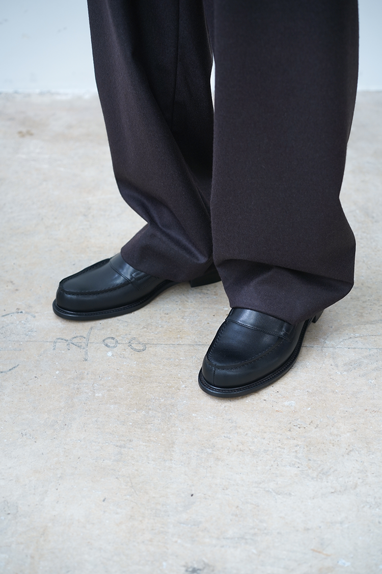 foot the coacher LOAFER (LEATHER SOLE) / BLACK - Unlimited foot the coacher LOAFER (LEATHER SOLE) / BLACK - Unlimited