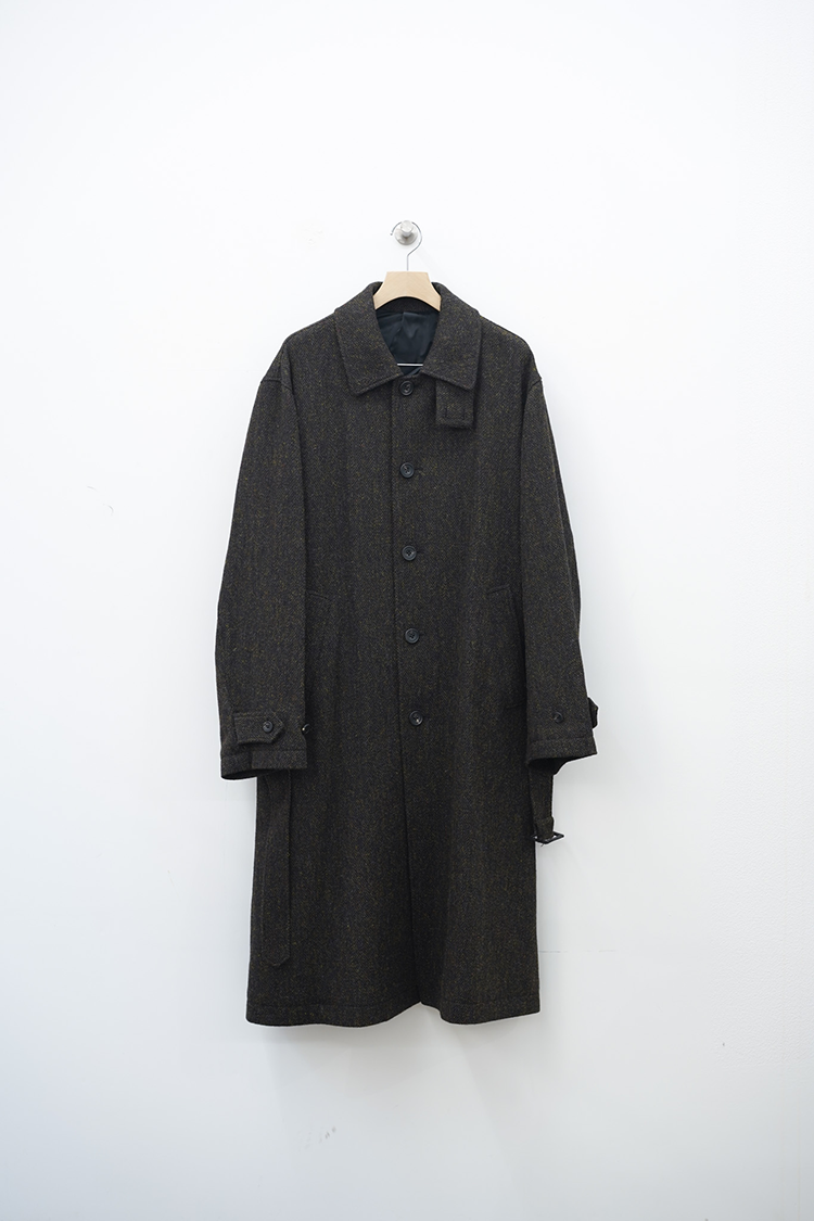 ssstein OVERSIZED INVESTIGATED COAT / DARK BROWN