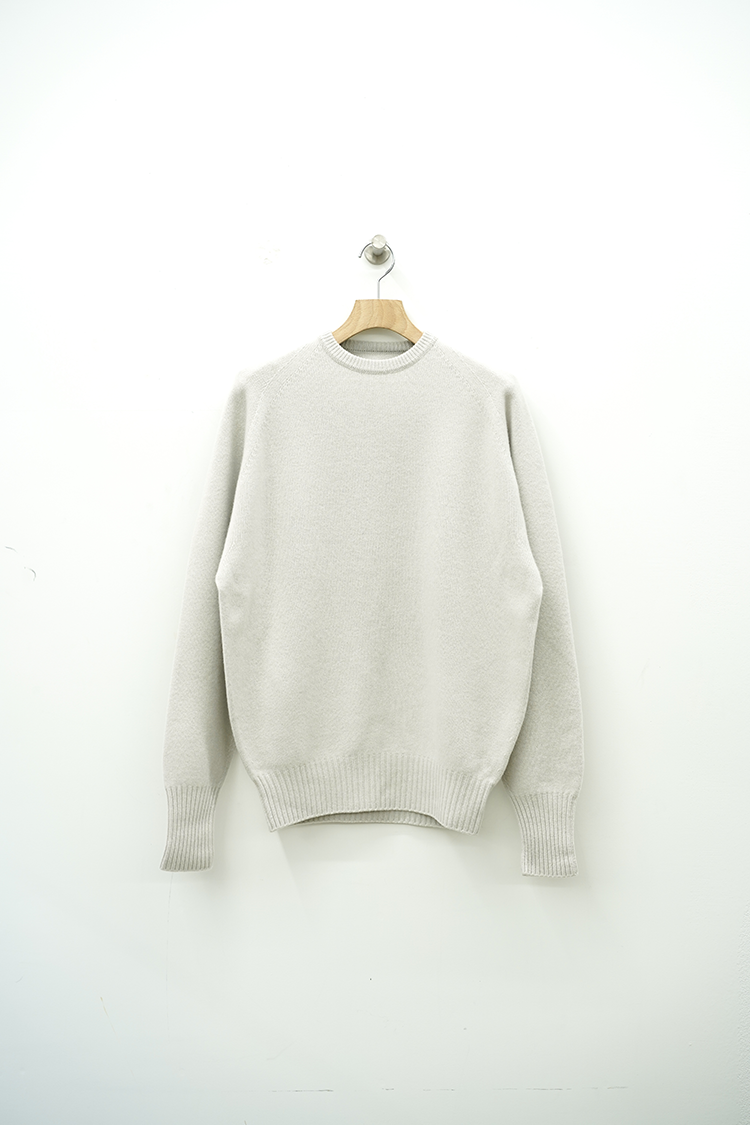 POSTELEGANT Fine Wool Pullover Knit / Light Greige