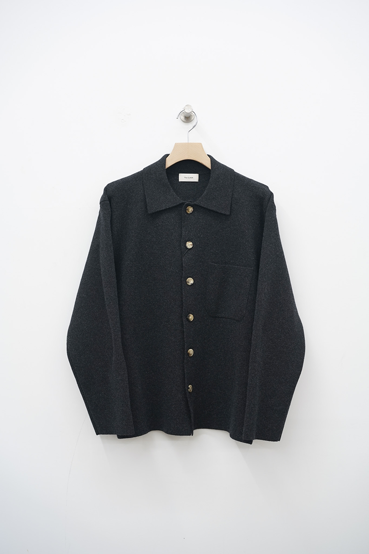 TheCLASIK SHIRT CARDIGAN / CHACOAL 