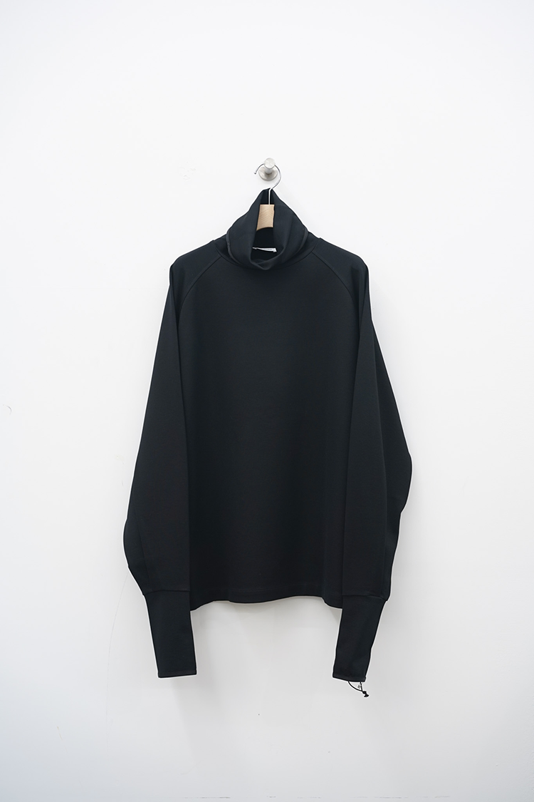 THERERACS TURTLE NECK LONG SLEEVE SHIRT / BLACKBLACK