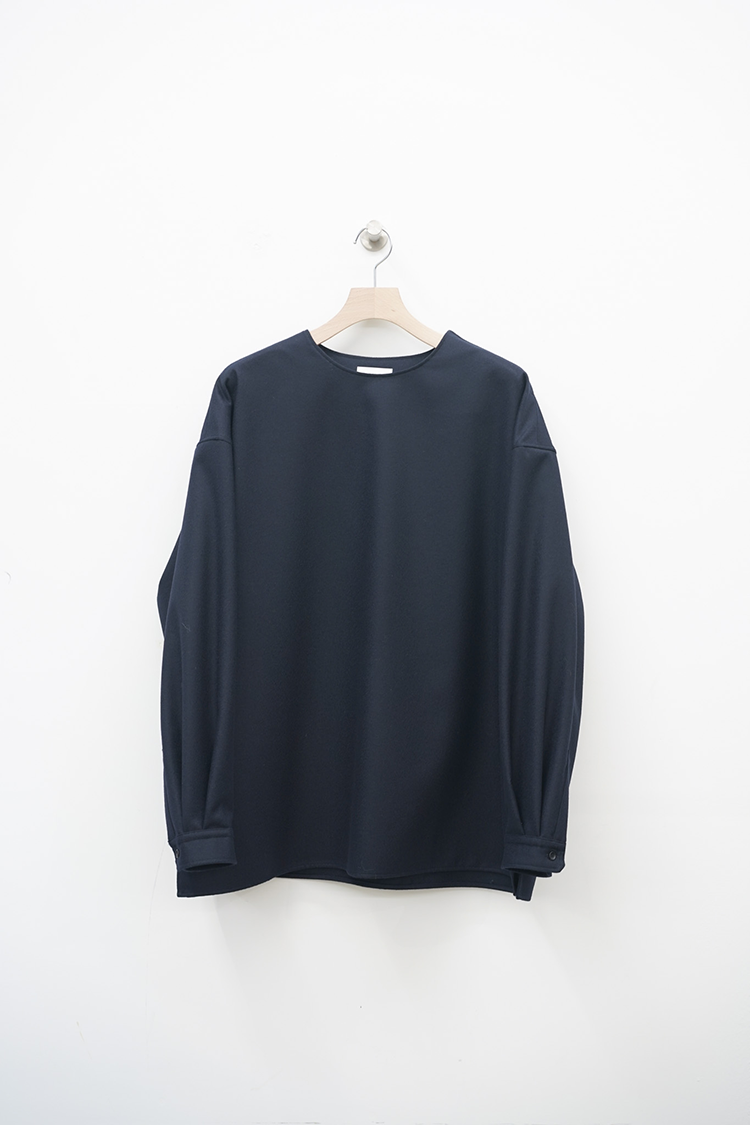 THERERACS THE SIDE ZIP PULLOVER SHIRT / DARK NAVY