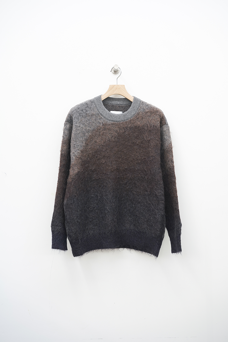 ssstein GRADATION MOHAIR KNIT LS / BROWN CREAM