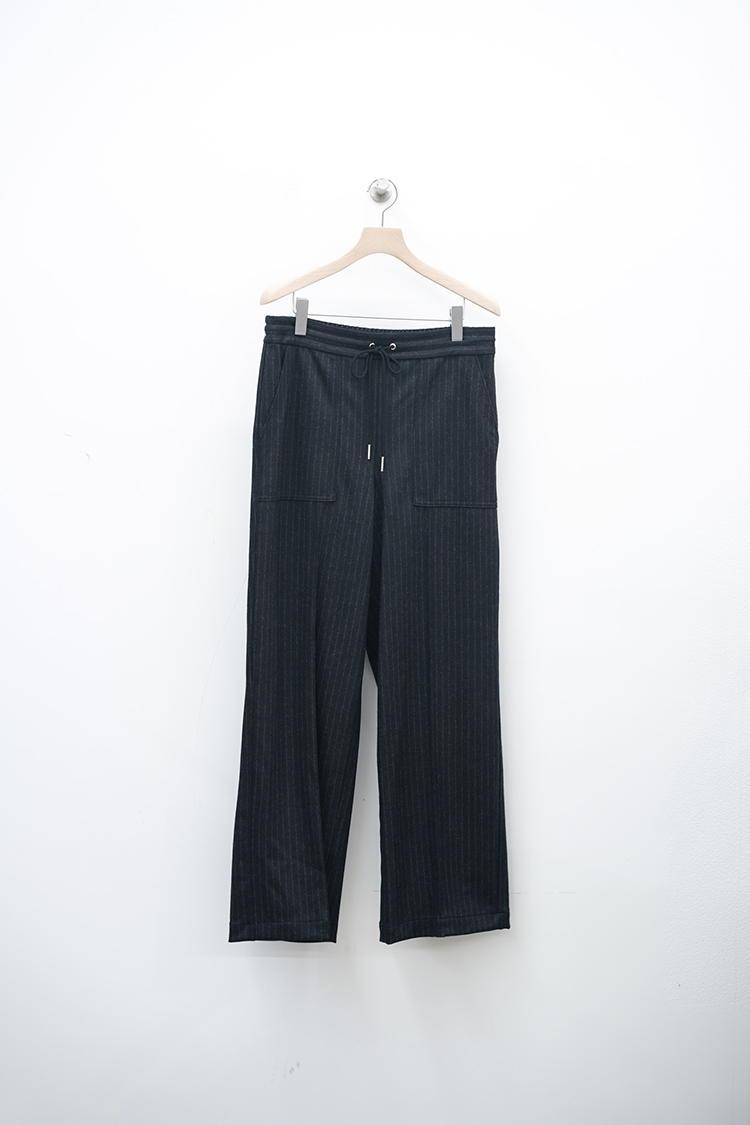 THE RERACS THE TRACK PANTS / BLACK STRIPE