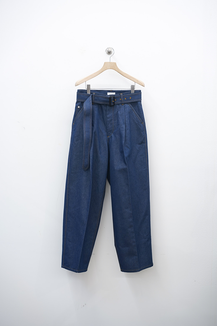 THE RERACS THE BELTED WIDE DENIM / INDIGO