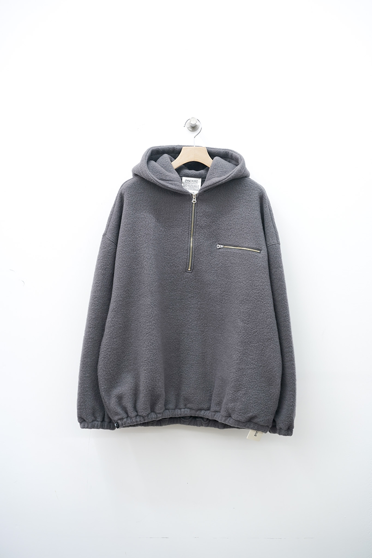 INSCRIRE Fleece Hoodie / GREY