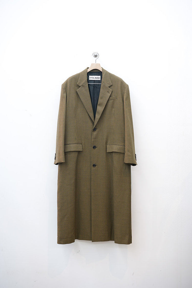 INSCRIRE Tailored Coat / GUN CLUB CHECK