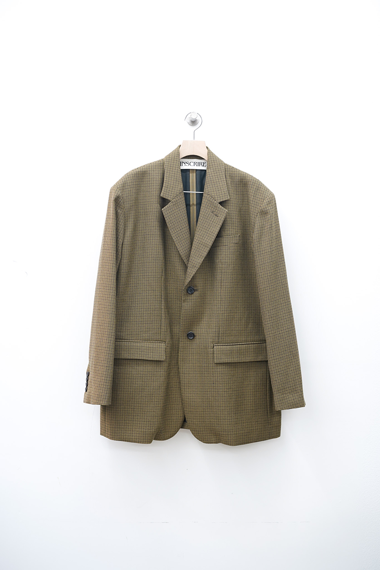 INSCRIRE Tailored Jacket / GUN CLUB CHECK